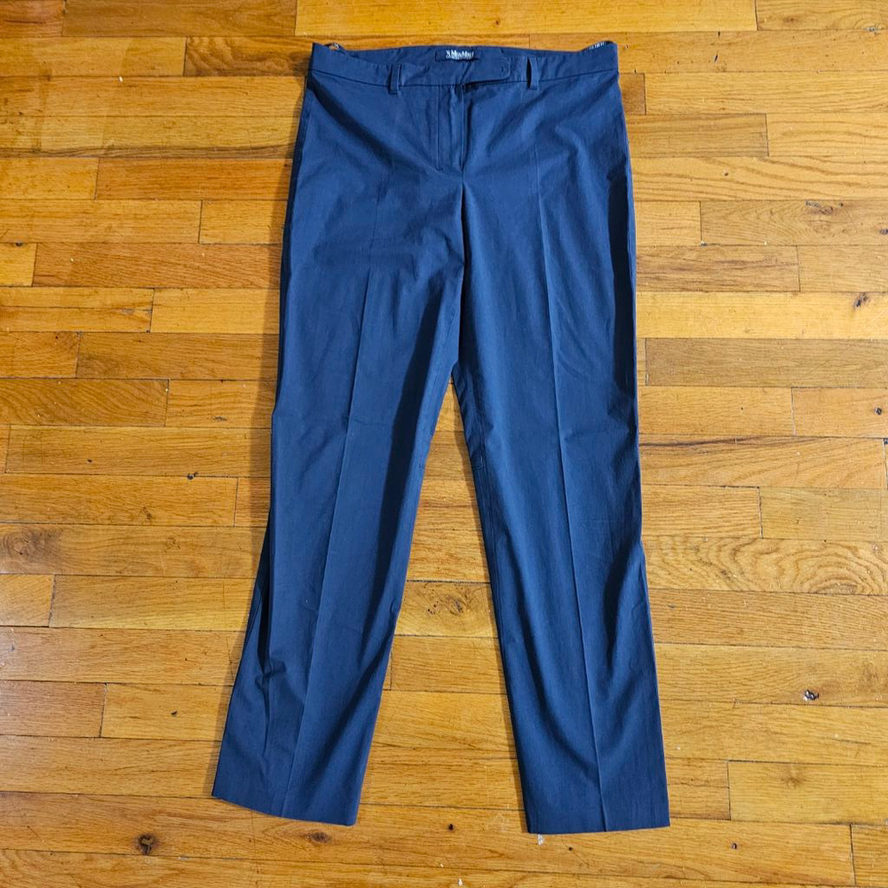 Max Mara Blue Ankle Pants Women's Size 10